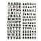 12 Pack: Black Small Font Alphabet Stickers by Recollections™